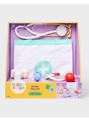 New!Kids Doctor Play Set Pretend Medical Kit Y2K Cottagecore Retro Luxury 22pc